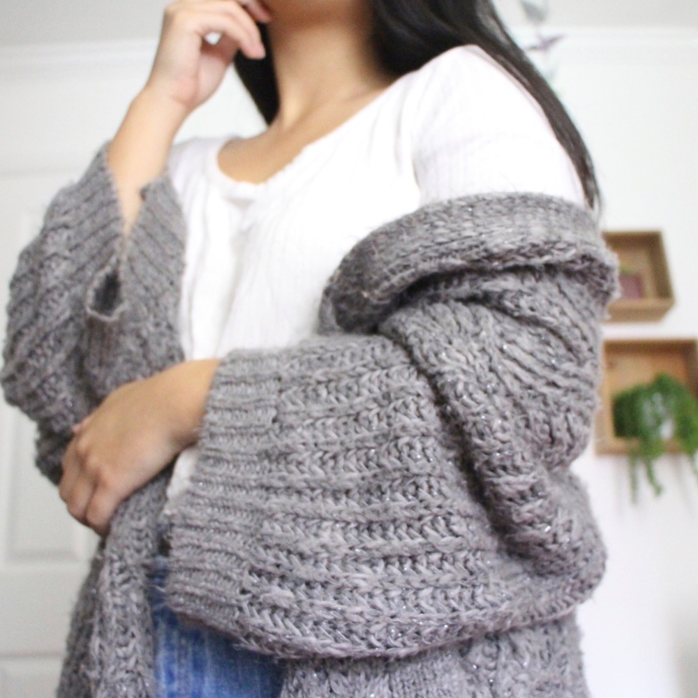 Urban Outfitters Cozy Grey Cardigan